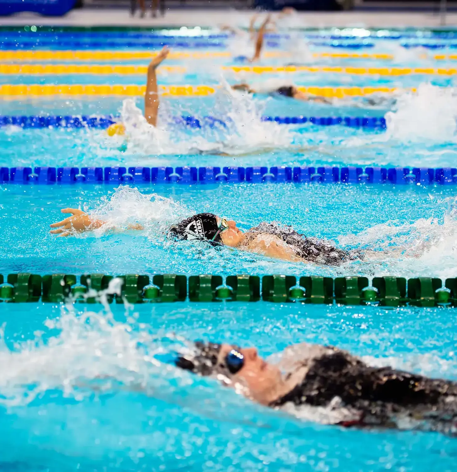 Students competing at the BSME Swimming Championship 2025.