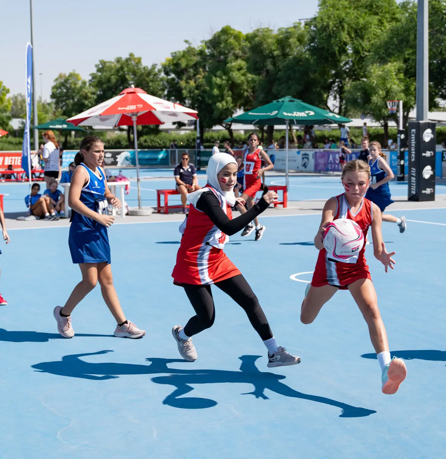 Students competing at the BSME U11 Netball Tournament 2025.